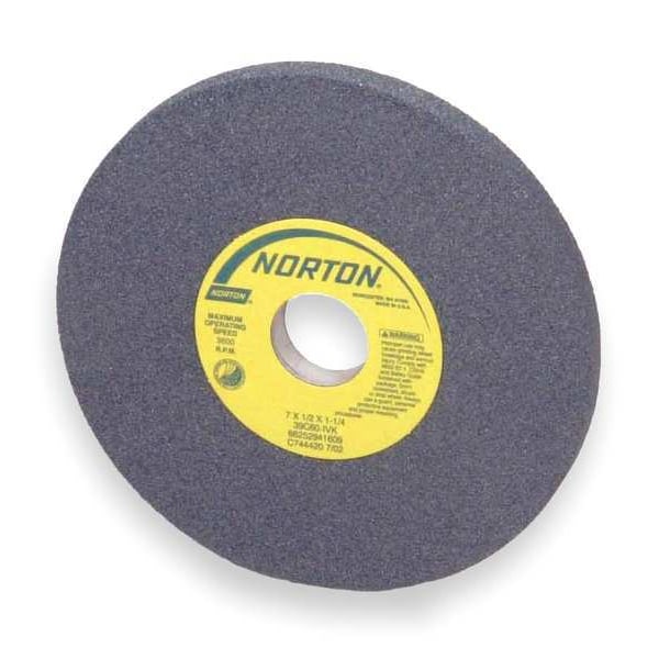 Norton Abrasives Grinding Wheel, T1, 3x1x1/2, SC, 80G, Blk, PK5 - 66243529171