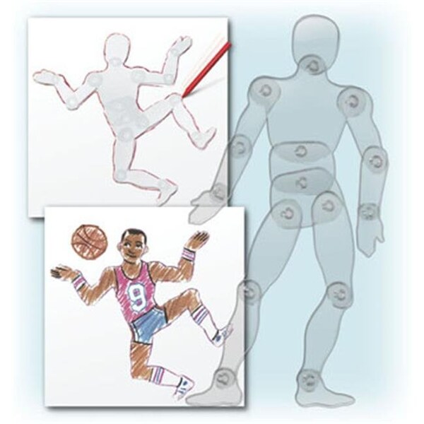 Roylco Roylco R55401 Roylco Poseable People Stencils 16 pcs - 1 stencil - R55401