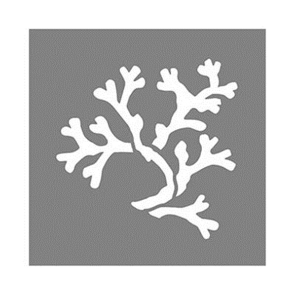 Vertex 6 x 6 in. Coral Stencil, 3PK - VE2157627