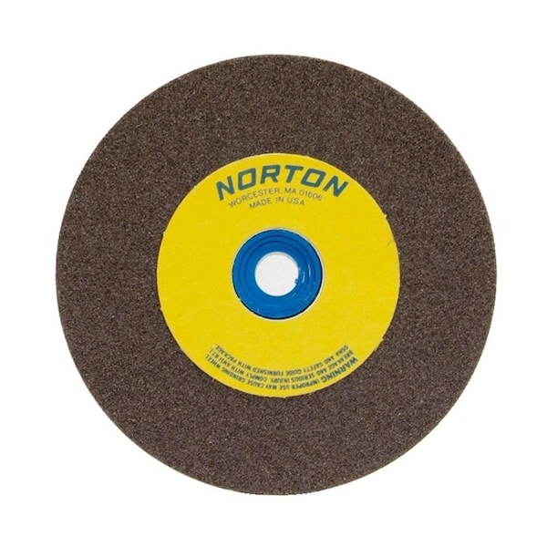 Norton Co Bench and Pedestal Wheels, Type 1 - Aluminum Oxide for Metal, 6 x 1 x 1  Fine - 076607-88250