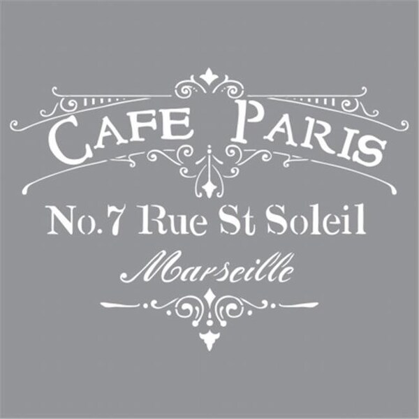 Deco Art Deco Art ADS-02 Americana Decor Stencil-Cafe Paris - ADS-02