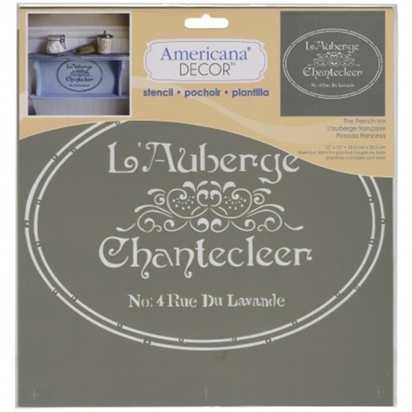 Deco Art Deco Art ADS-07 Americana Decor Stencil-The French Inn - ADS-07