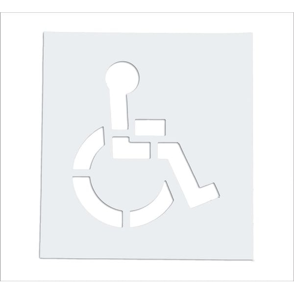 Rae Pavement Stencil, 48 in, Handicap, 1/8, STL-108-3048 - STL-108-3048