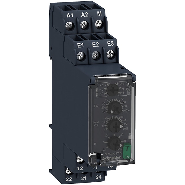 Relevador de monitoreo Schneider Electric, 8 A, 24-240VAC/DC, 9 Pines - RM22JA31MR