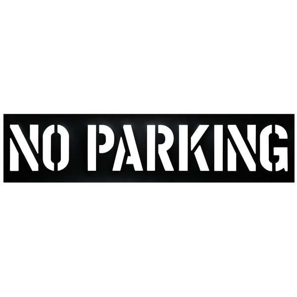 Zoro Select Parking Lot Legend, No Parking, Plastic - 3W626