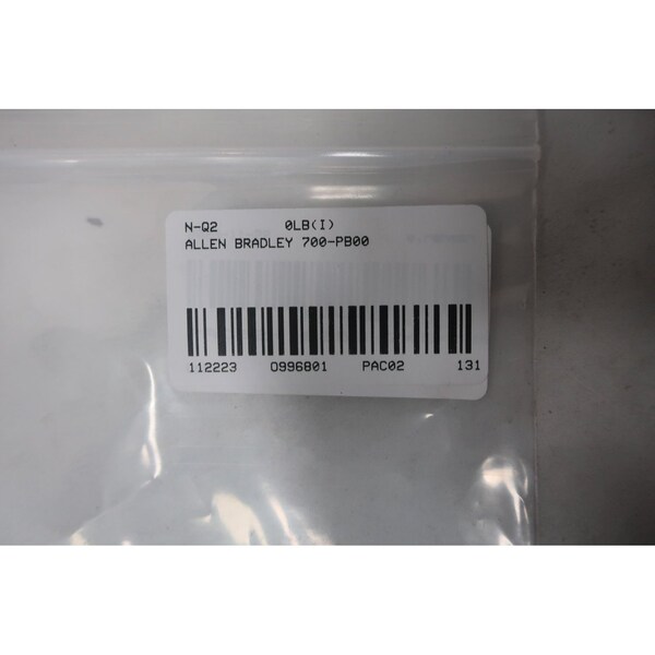 Allen Bradley 700-PB00 Segunda Cubierta de relé Serie E Piezas y Accesorios - 700-PB00