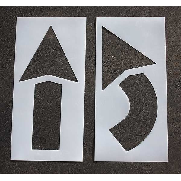 Rae Pavement Stencil, 42 in, Arrow Kit, 1/16 - STL-116-4042