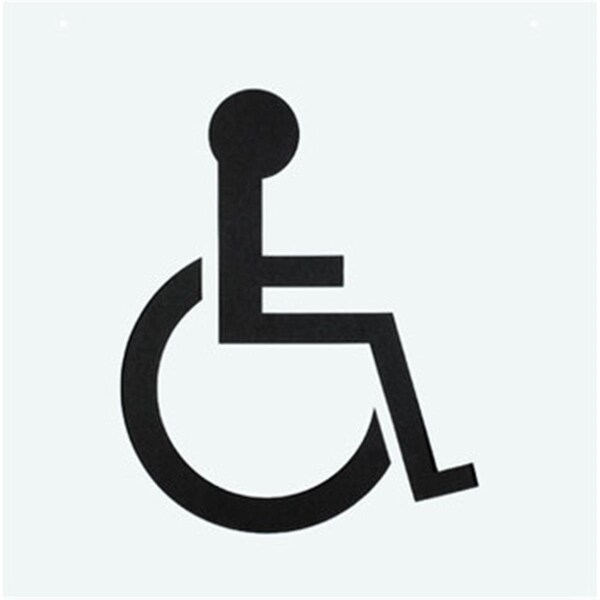 Vertex PLS-60 48 x 48 in. Plastic Reusable Handicapped Parking Lot Stencil - VE3570498