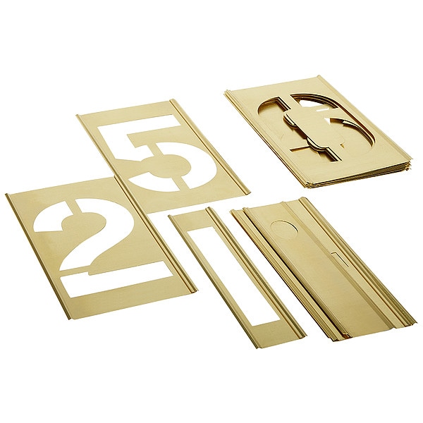 C.H. Hanson 5 Inch 15 Piece Set Of Numbers Stencils - 10015