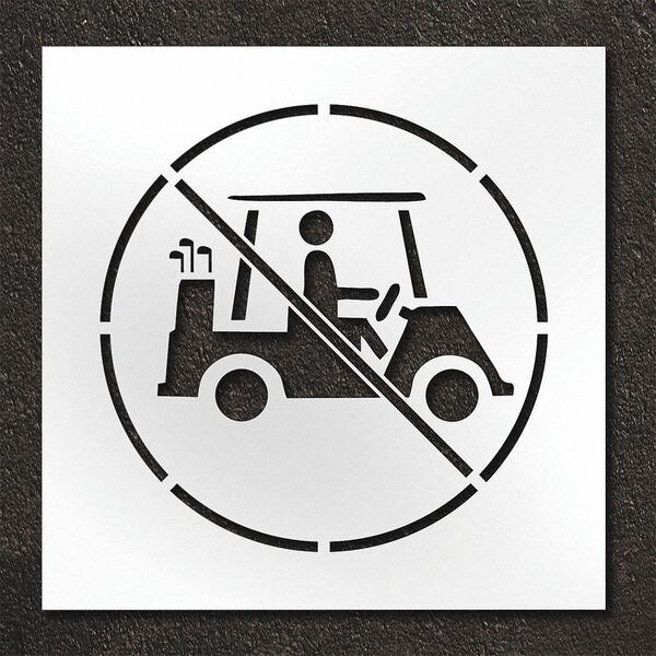 Rae Pavement Stencil, No Carts, STL-108-75602 - STL-108-75602