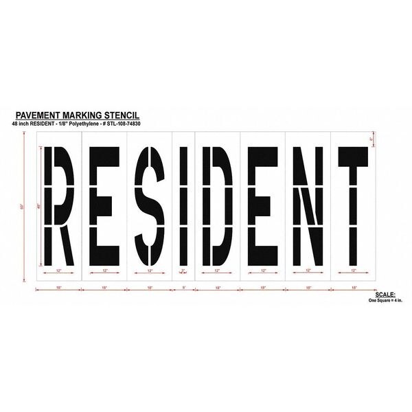 Rae Pavement Stencil, Resident, STL-108-74830 - STL-108-74830
