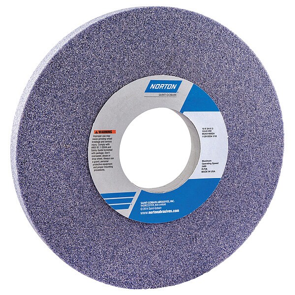 Norton Abrasives Grinding Wheel, T1, 10x3/4x3, AO, 46G, Med - 66253160024
