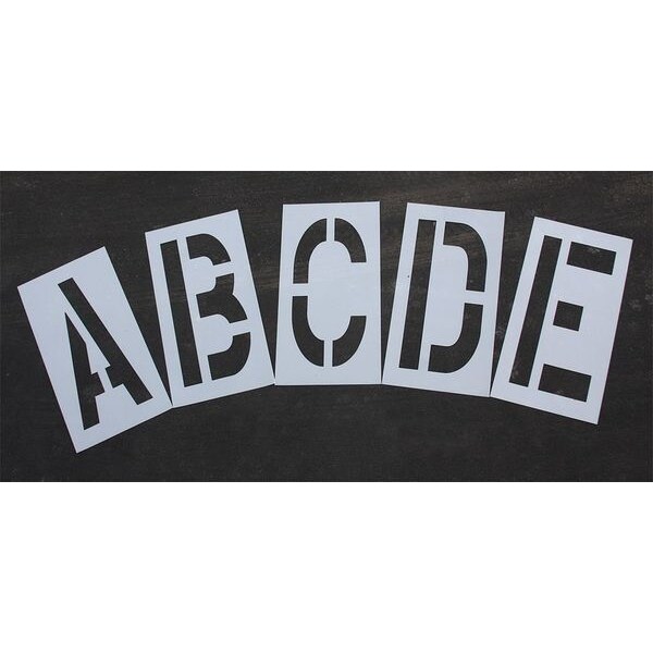 Rae Pavement Stencil, 36 in, Alpha Kit, 1/8, STL-108-8365W - STL-108-8365W