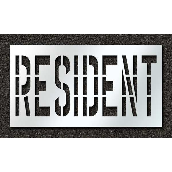 Rae Pavement Stencil, Resident, 36 in - STL-116-73630