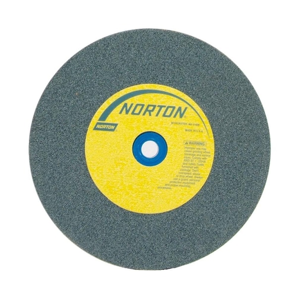 Norton Co Bench & Pedestal Wheel, Standard, Type 1 - Silicon Carbide, Size: 6 x 1 x 1 Medium, Max RPM: 4140 - 662528-37187