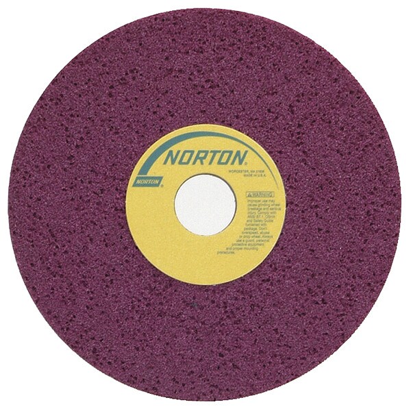 Norton Abrasives Grinding Wheel, T1, 8x1/2x1.25, AO, 46G, PK5 - 69936662100
