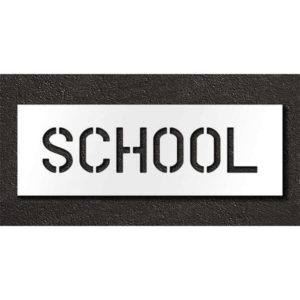 Rae Pavement Stencil, School, 6 in - STL-116-70623