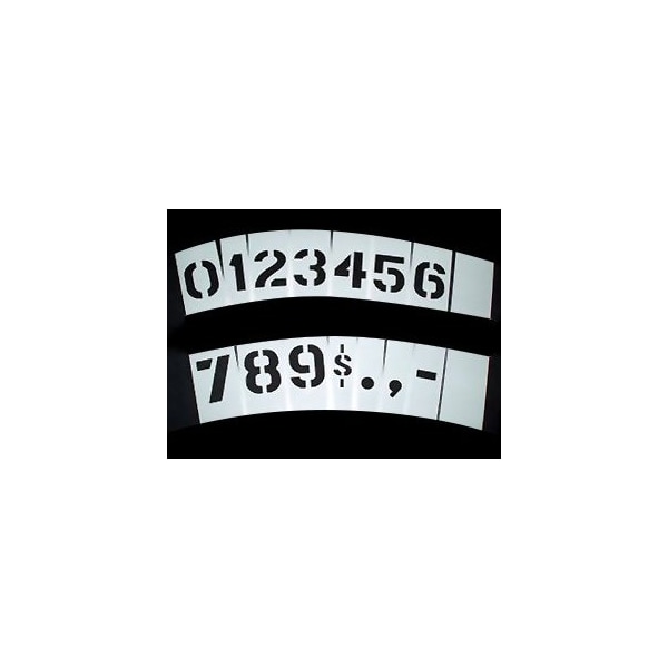 Marsh Magnetic Number Stencil Set, 16 Pieces - CCSMAGN6