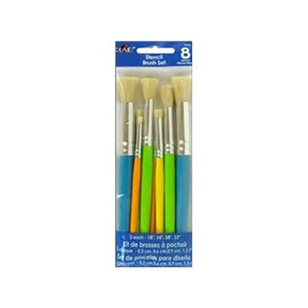 Plaid Enterprises 8 Piece Stencil Brush Set, 3PK - PLA34107