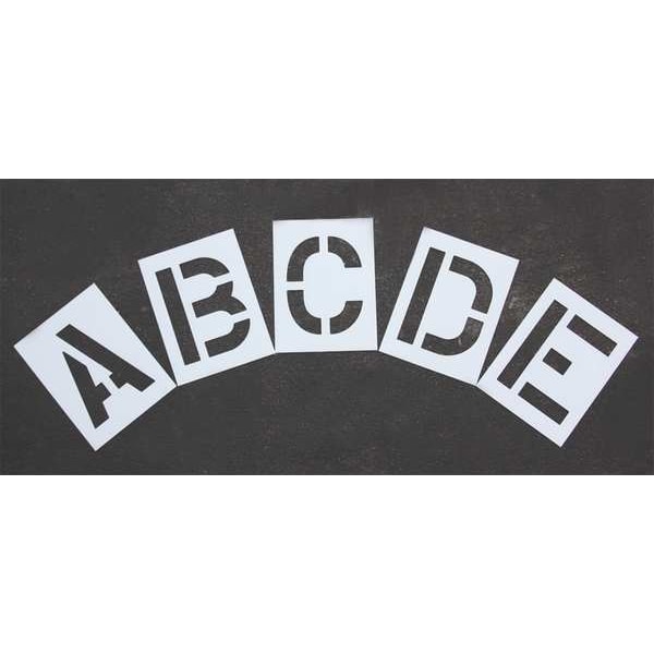 Rae Pavement Stencil, Alphabet Kit, 12 in. H - STL-116-8125
