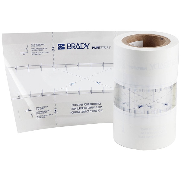 Brady Floor Stencil, Polypropylene, 4" Overall H, 148820 - 148820
