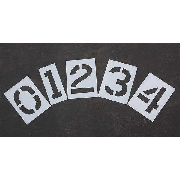 Rae Pavement Stencil, 12 in, Number Kit, 1/16 - STL-116-8120