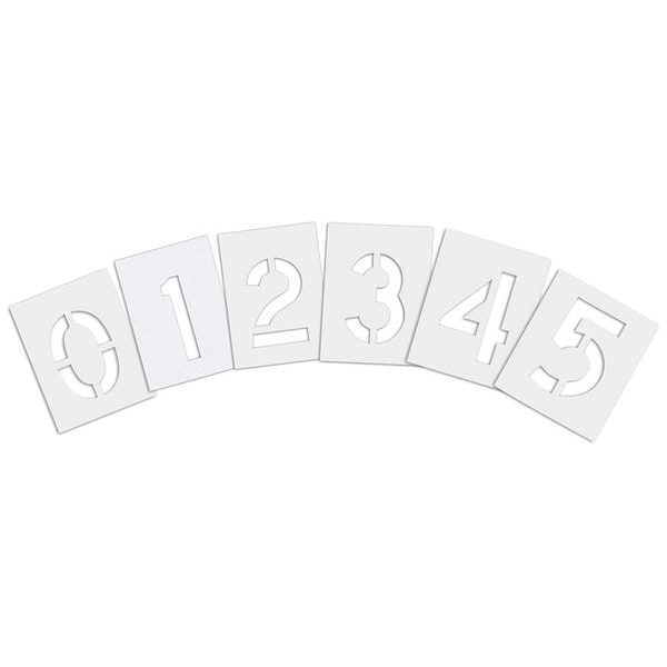 Rae Pavement Stencil, 4 in, Number Kit, 1/8 - STL-108-8040