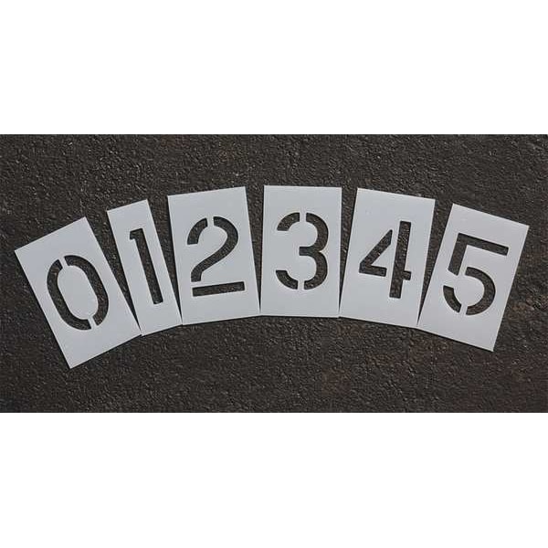 Rae Pavement Stencil, 4 in, Number Kit, 1/8 - STL-108-8040