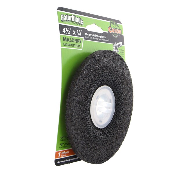 Gator Finishing 4.5 in. X 1/4 in. Grinding Wheel, Masonry - 9614