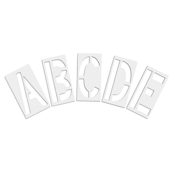 Rae Pavement Stencil, 18 in, Alphabet Kit, 1/16 - STL-116-8185