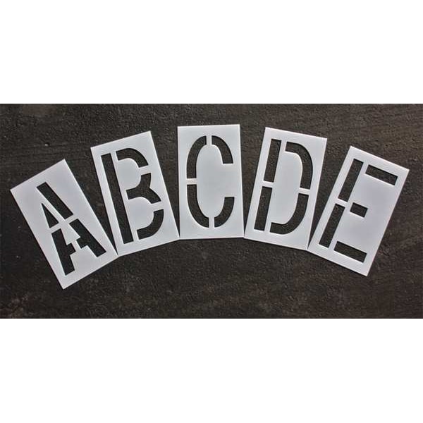 Rae Pavement Stencil, 18 in, Alphabet Kit, 1/16 - STL-116-8185