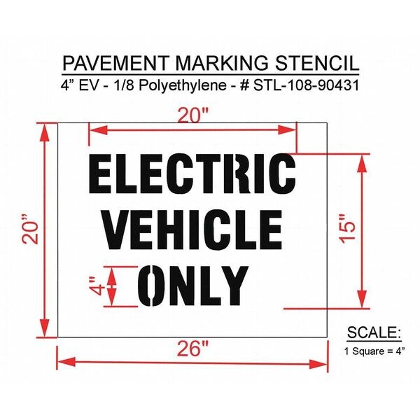 Rae Pavement Stencil, 26"H, 20"W, 0.125" Thick - STL-108-90431