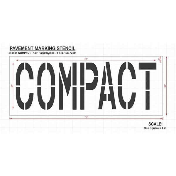 Rae Pavement Stencil, Compact, STL-108-72411 - STL-108-72411