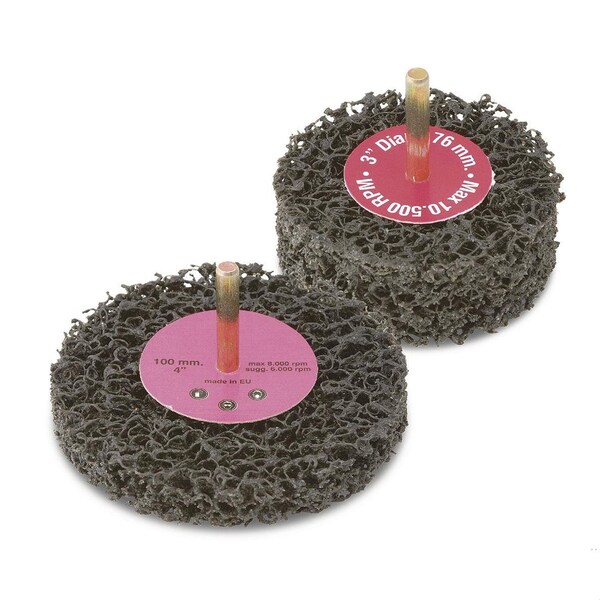 Cgw Abrasives EZ Series Non-Woven Strip Wheel, 2 in Dia, 1/4 in Center Hole, 1/2 in W Face, Coarse Grade, Silicon - 70049