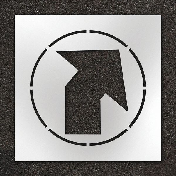 Rae Pavement Stencil, Angled Arrow, STL-108-12407 - STL-108-12407