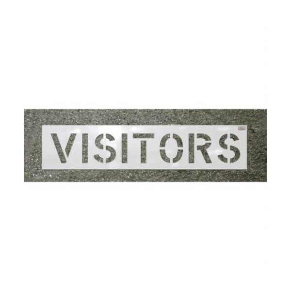 C.H. Hanson Commercial Stencil, Economy Grade, Visitors CharacterLegend, 12 In Character Height, 18 In - 12435