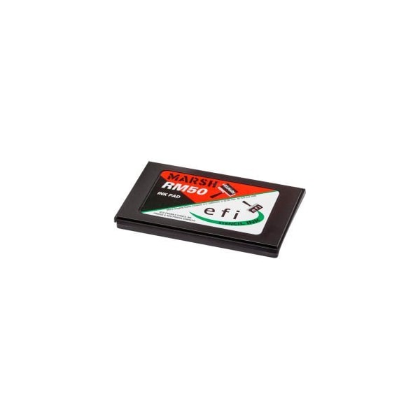 Marsh Shipping Supply Co Marsh Rolmark Stencil Ink Pad, 5"W x 7"L, Black - RM50