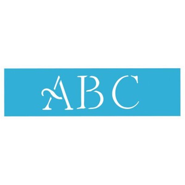 Deco Art 233842 Simple Script Alphabet Stencil -6 x 18 x 3 in. - AS10-110-K