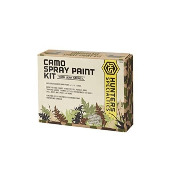 Hunters Specialties Camo Sray Paint Kit with Leaf Stencil - HU467549