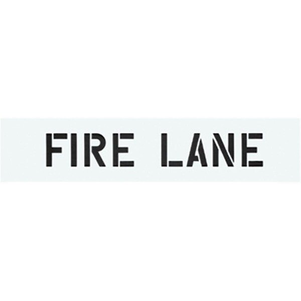 Vertex PLS-51 5 x 24 in. Plastic Reusable Fire Lane Stencil - VE3569324