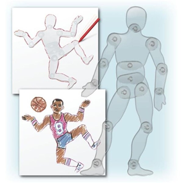Roylco Roylco R55402 Roylco Poseable People Stencils 3 stencils - R55402