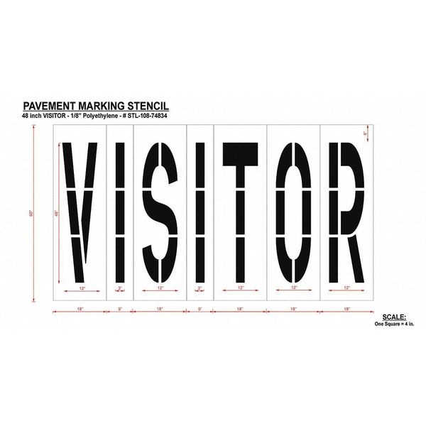 Rae Pavement Stencil, Visitors, STL-108-74834 - STL-108-74834