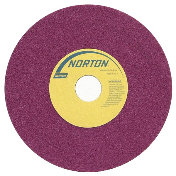 Norton Abrasives Grinding Wheel, T1, 7x1/2x1.25, AO, 46G, PK5 - 69936662083