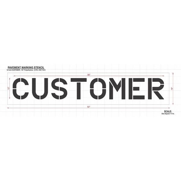 Rae Pavement Stencil, Customer, STL-108-71214 - STL-108-71214