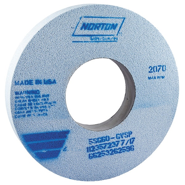 Norton Abrasives Grinding Wheel, T1, 12x1-1/2x5, CA, 60G, Blue - 66253262596