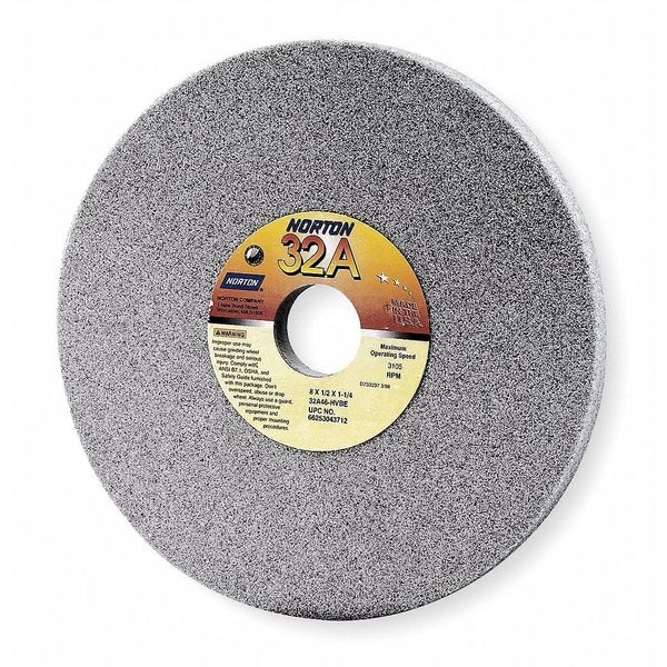 Norton Abrasives Grinding Wheel, T1, 7x1/4x1-1/4, AO, 60G, PK5 - 66252939548