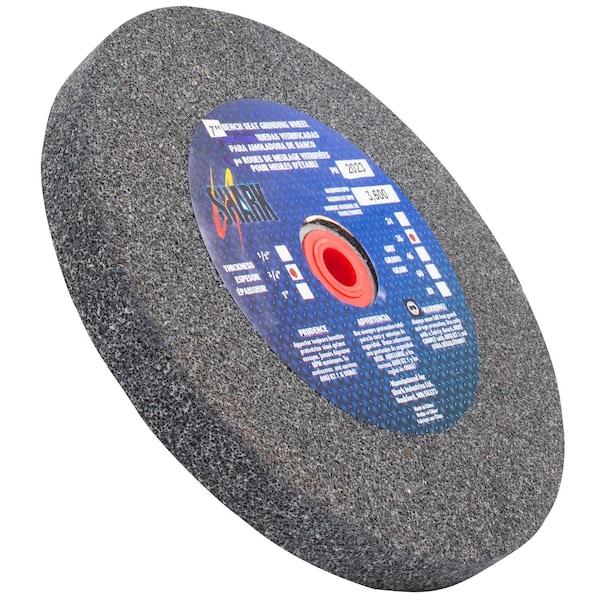 Shark Industries 7-in. x 3/4-in. x 1-in. Bench Seat Grinding Wheel 36 Grit, Aluminum Oxide - 2023