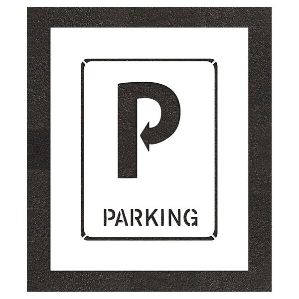 Rae Pavement Stencil, 32"H, 26"W, 0.063" Thick - STL-116-52434