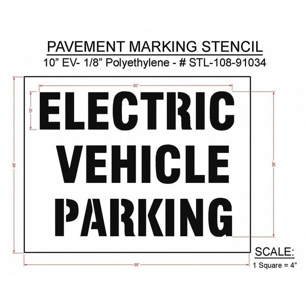 Rae Pavement Stencil, 46"H, 58"W, 0.125" Thick - STL-108-91034