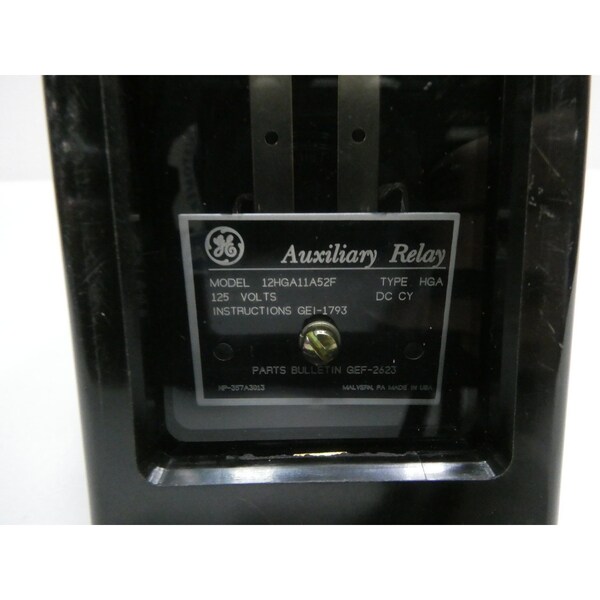 TIPO HGA AUXILIAR 125V-DC RELÉ DE OTRO TIPO - 12HGA11A52F